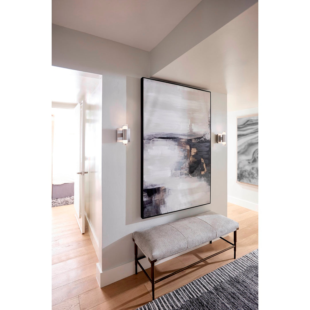 5.5X8 Sconce Satin Nickel