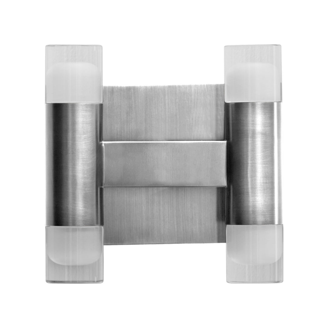 8X8 Sconce Satin Nickel by Oxygen Lighting