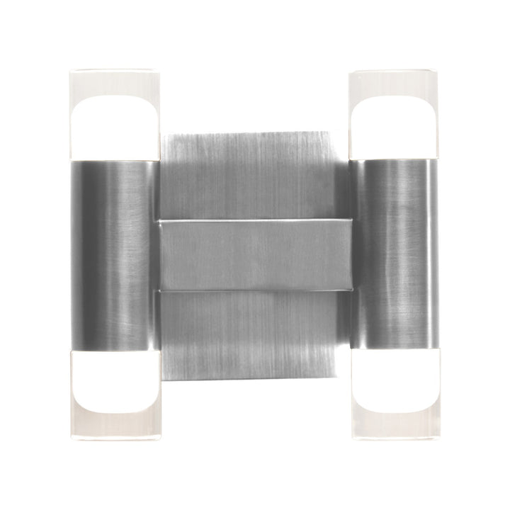 8X8 Sconce Satin Nickel
