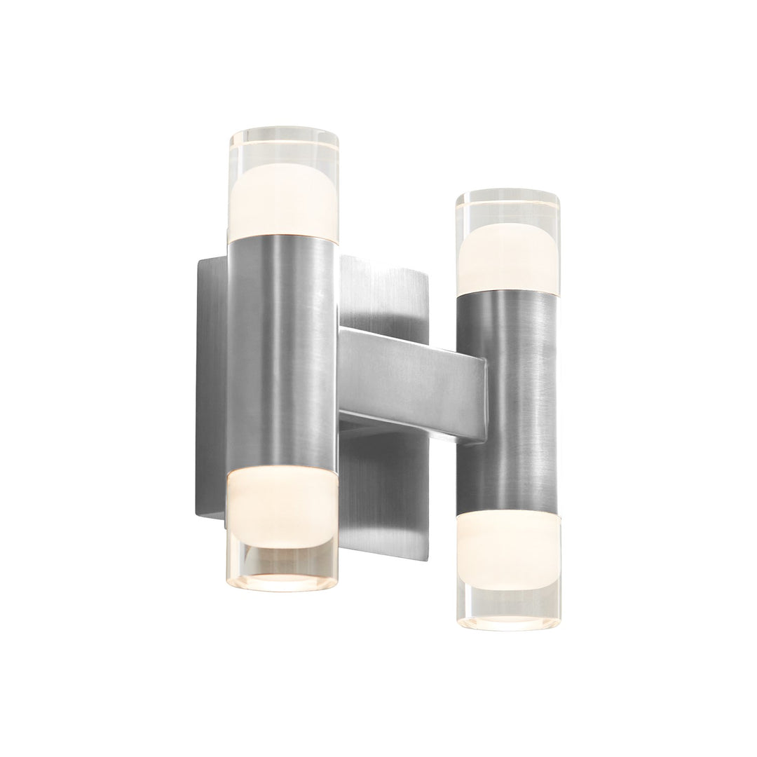 8X8 Sconce Satin Nickel