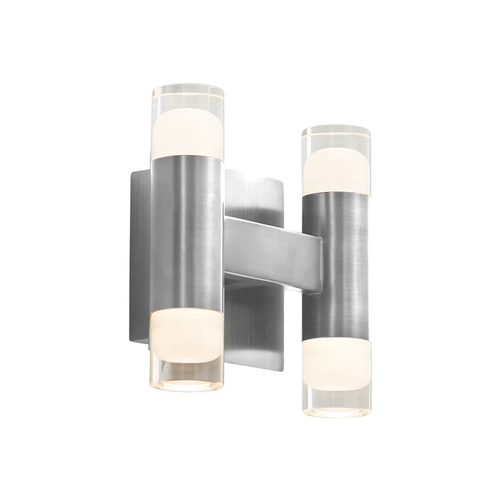 8X8 Sconce Satin Nickel