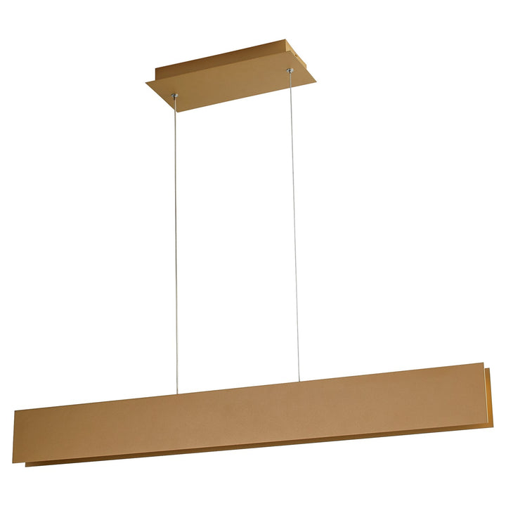 2X4.25 Pendant Powdered Gold by Oxygen Lighting