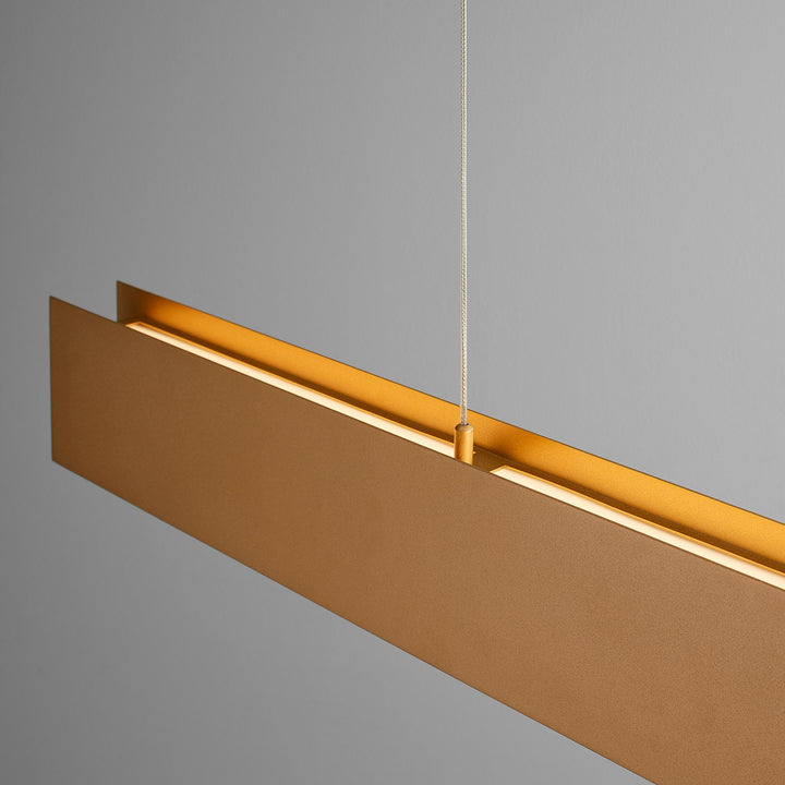 2X4.25 Pendant Powdered Gold