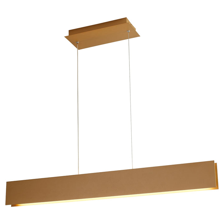 2X4.25 Pendant Powdered Gold