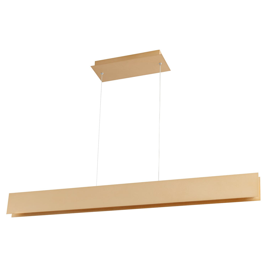 2X4.25 Pendant Powdered Gold by Oxygen Lighting