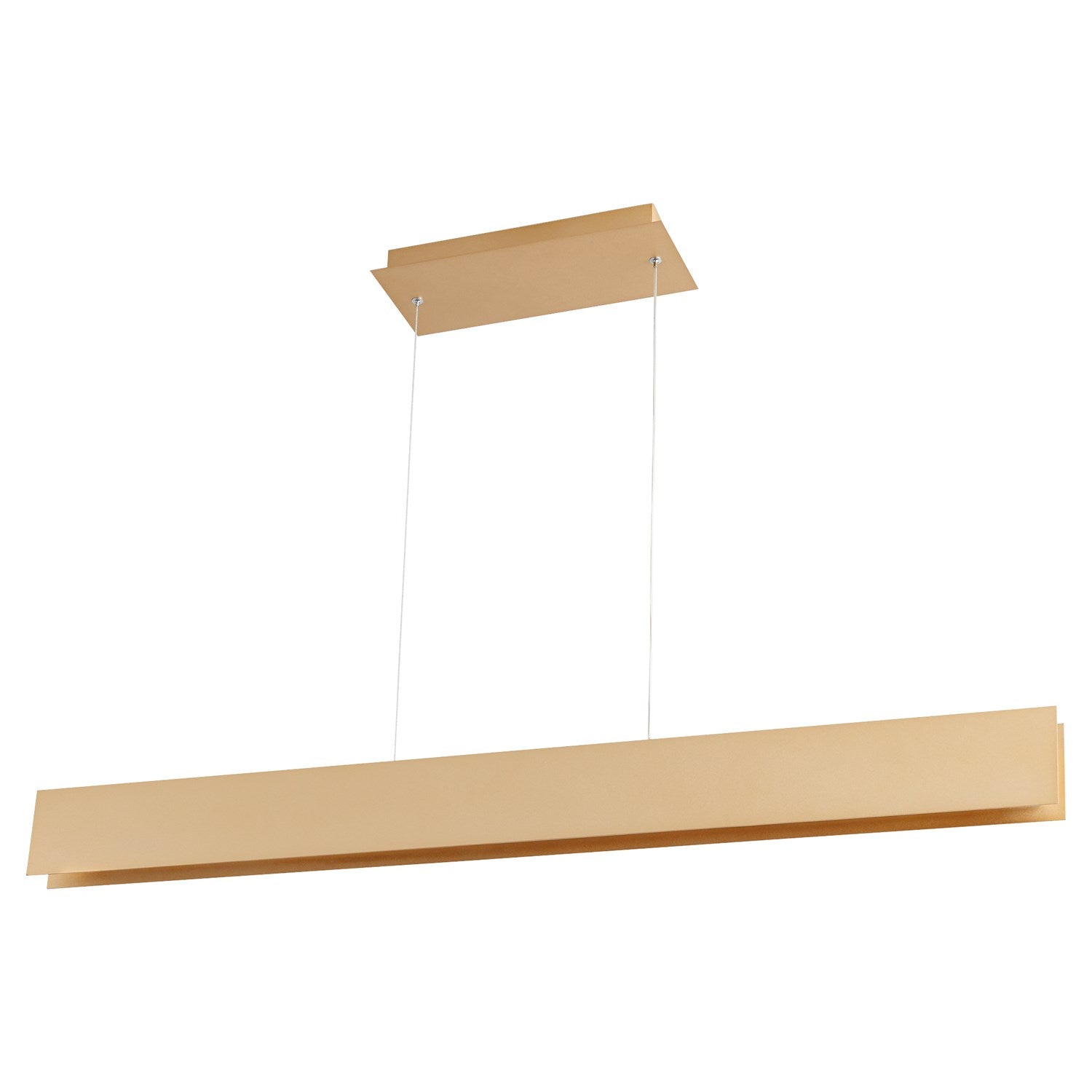 2X4.25 Pendant Powdered Gold by Oxygen Lighting