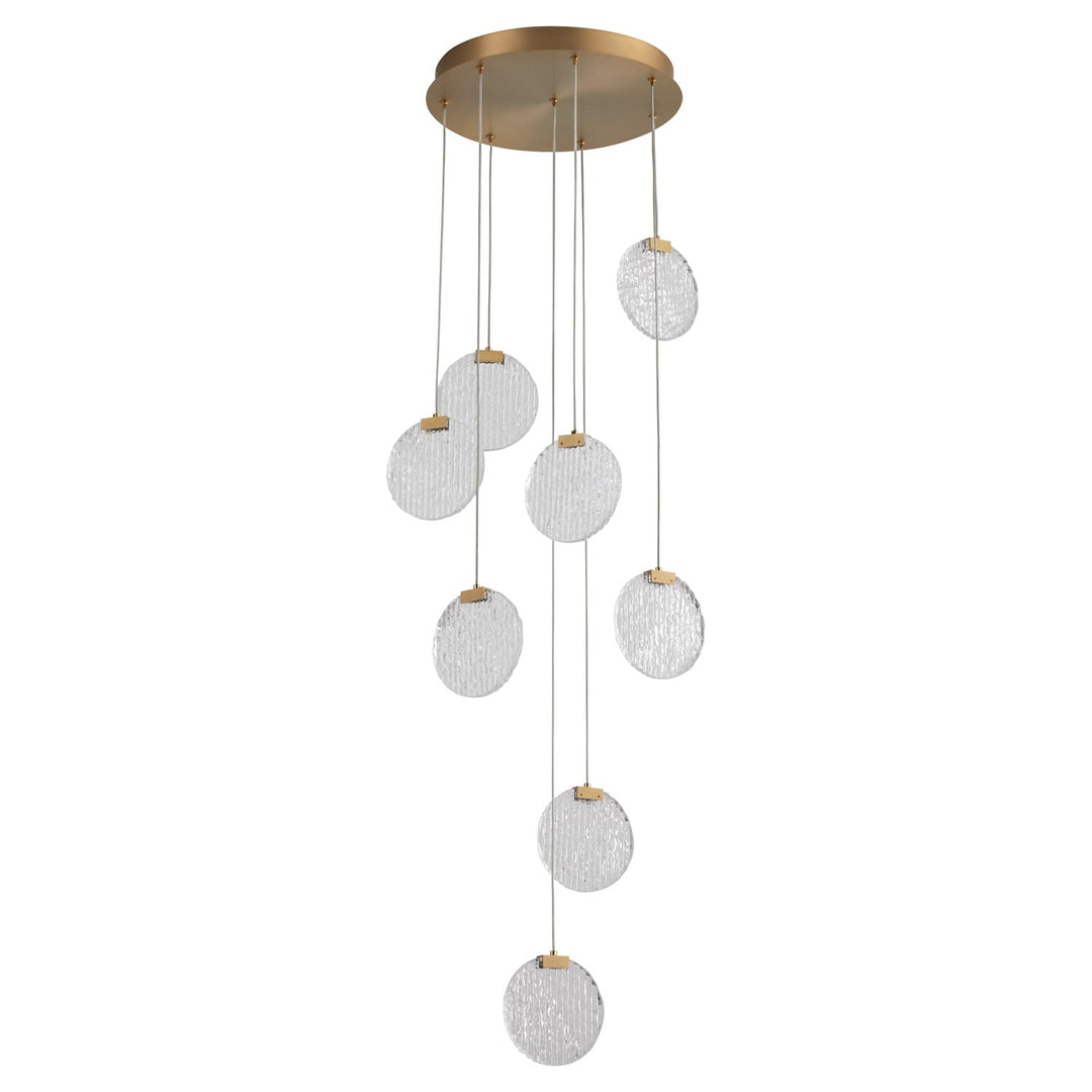 13X6.25 Pendant Aged Brass by Oxygen Lighting