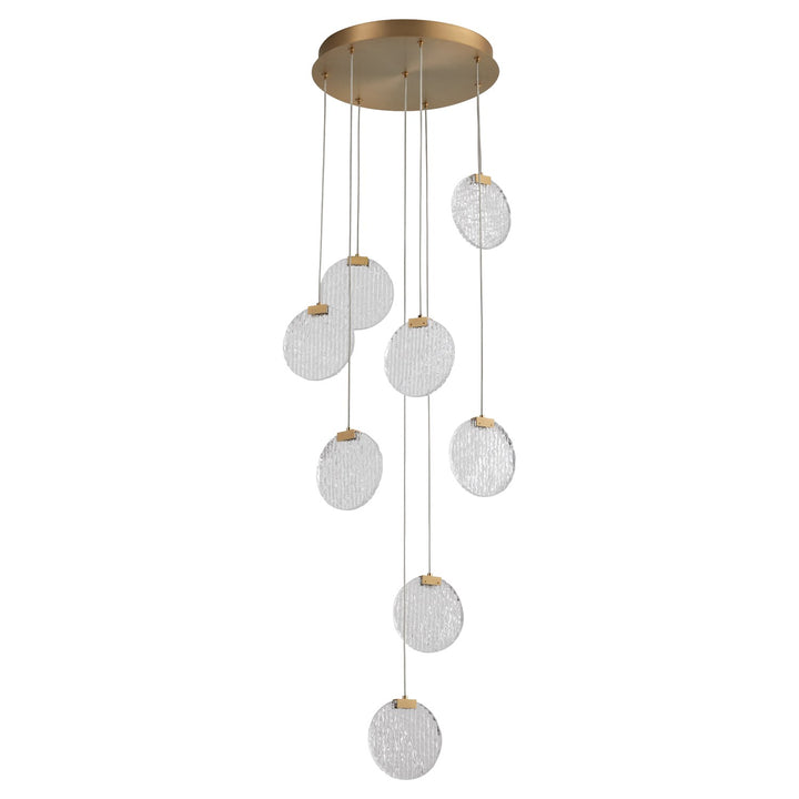 13X6.25 Pendant Aged Brass by Oxygen Lighting