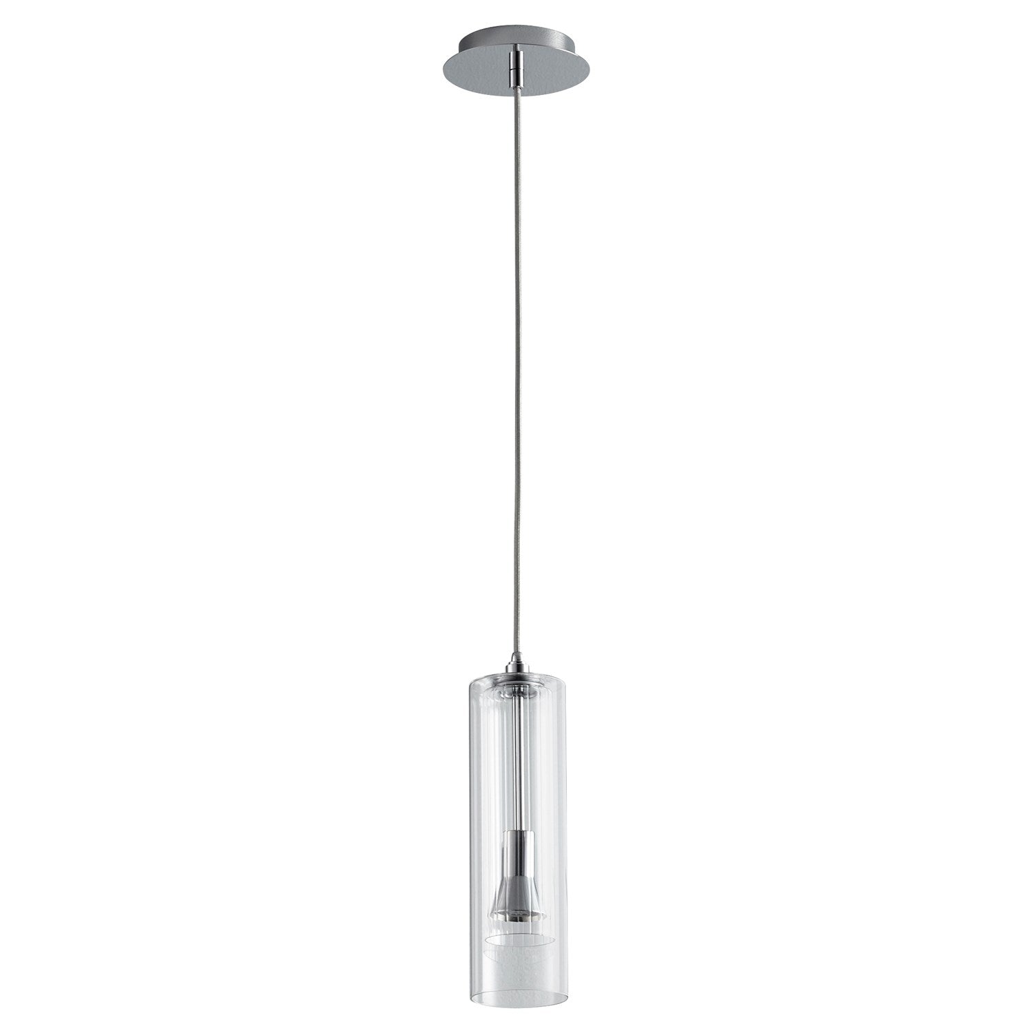 3.75X15.5 Pendant Clear by Oxygen Lighting
