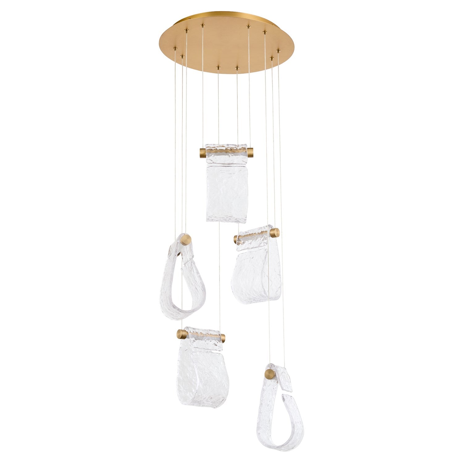 16X Pendant Aged Brass by Oxygen Lighting