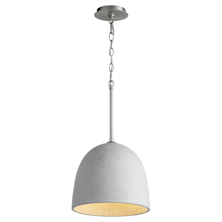 12X12 Pendant Grey Satin Nickel