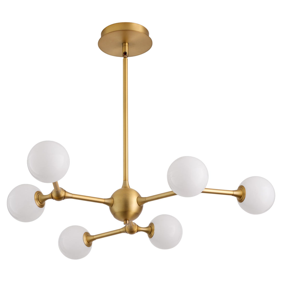 29.5X5 Chandelier Brushed Brass by Oxygen Lighting