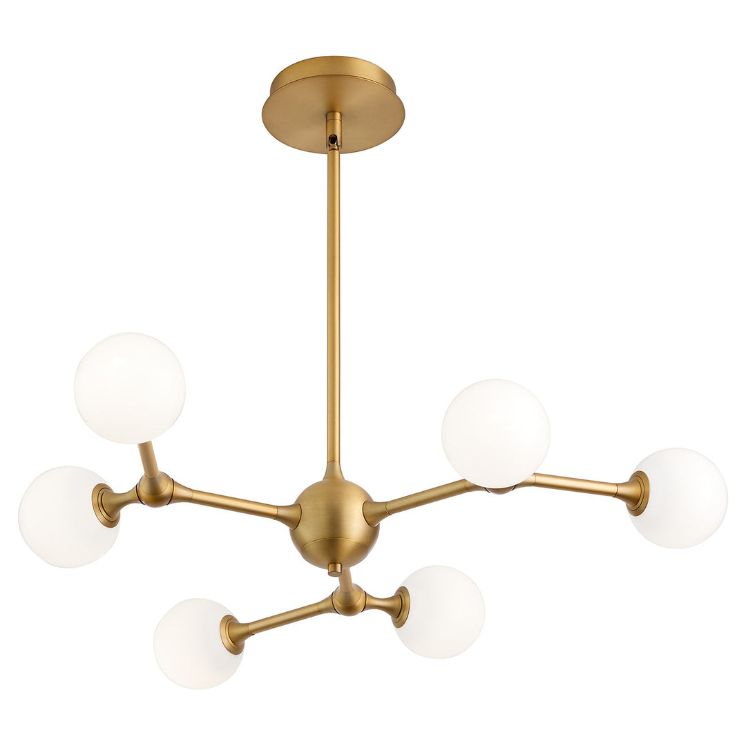 29.5X5 Chandelier Brushed Brass