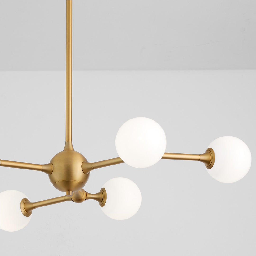 29.5X5 Chandelier Brushed Brass
