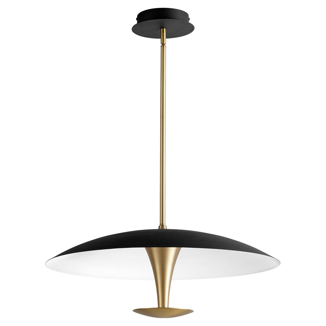 25.625X10.125 Pendant Black Aged Brass by Oxygen Lighting