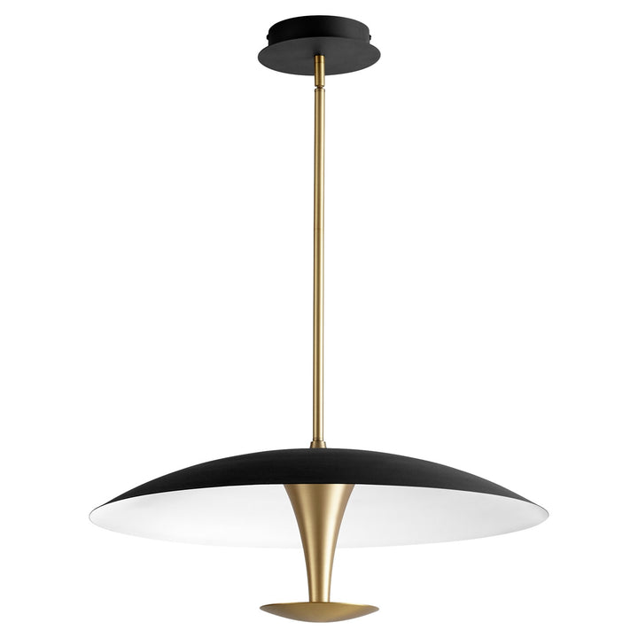25.625X10.125 Pendant Black Aged Brass by Oxygen Lighting
