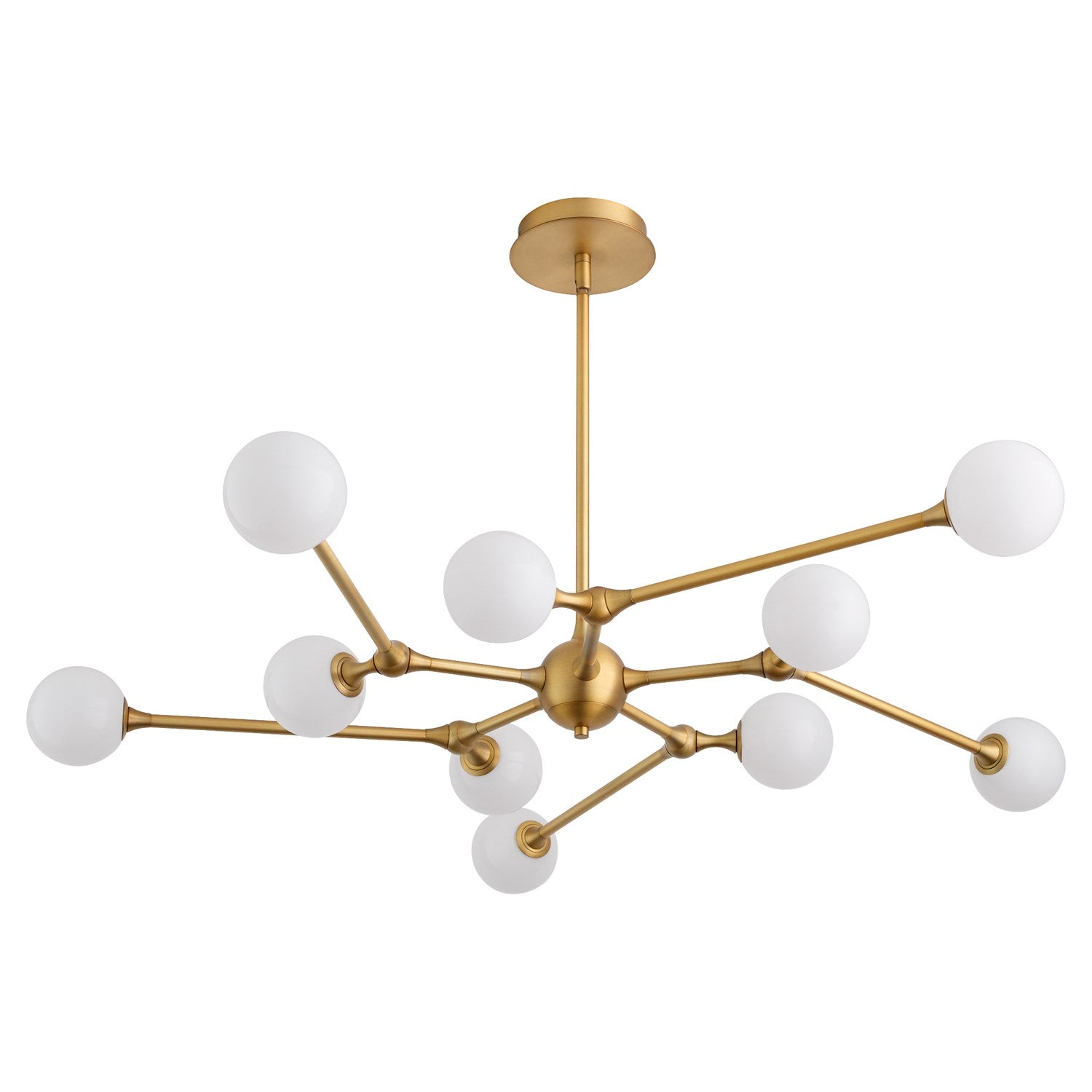 44.75X5 Chandelier Brushed Brass by Oxygen Lighting