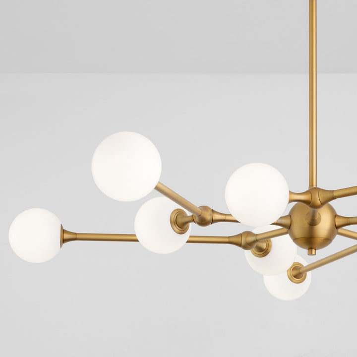44.75X5 Chandelier Brushed Brass