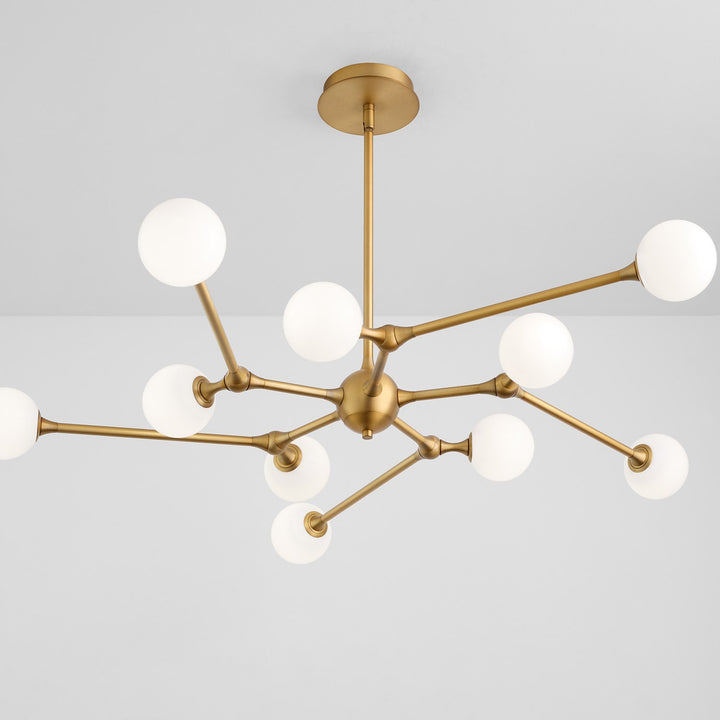 44.75X5 Chandelier Brushed Brass