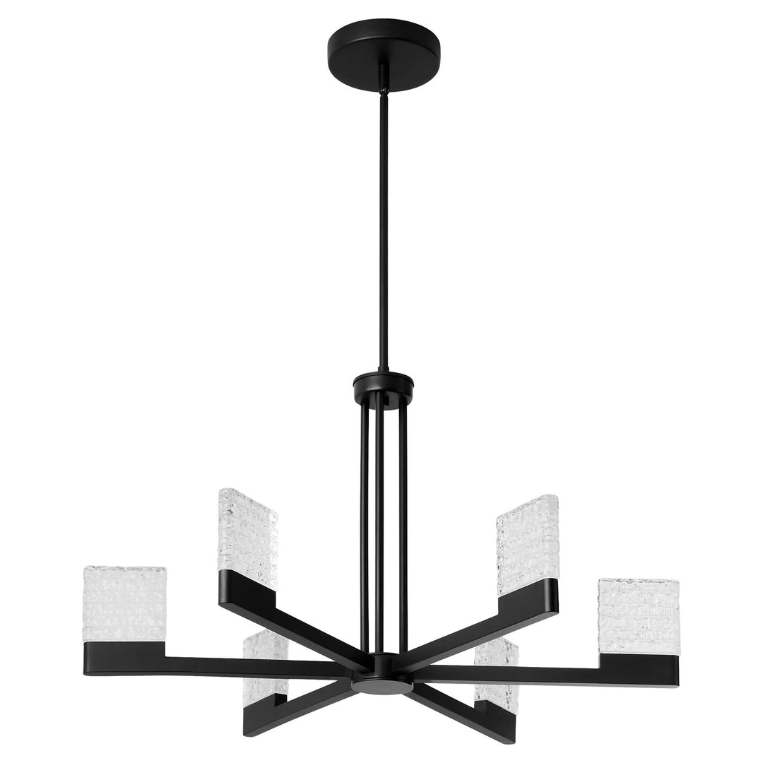 30X17.5 Chandelier Black by Oxygen Lighting
