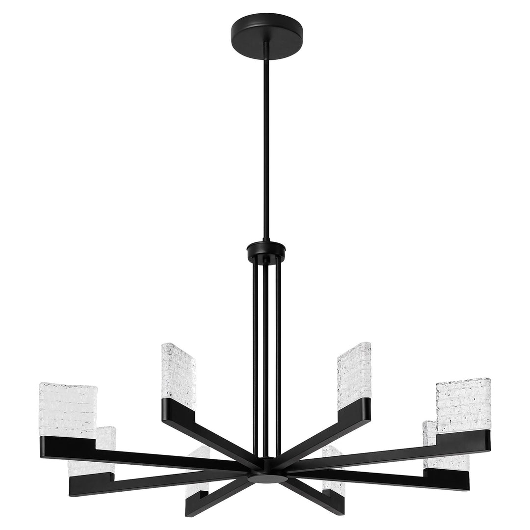 36X20.25 Chandelier Black by Oxygen Lighting