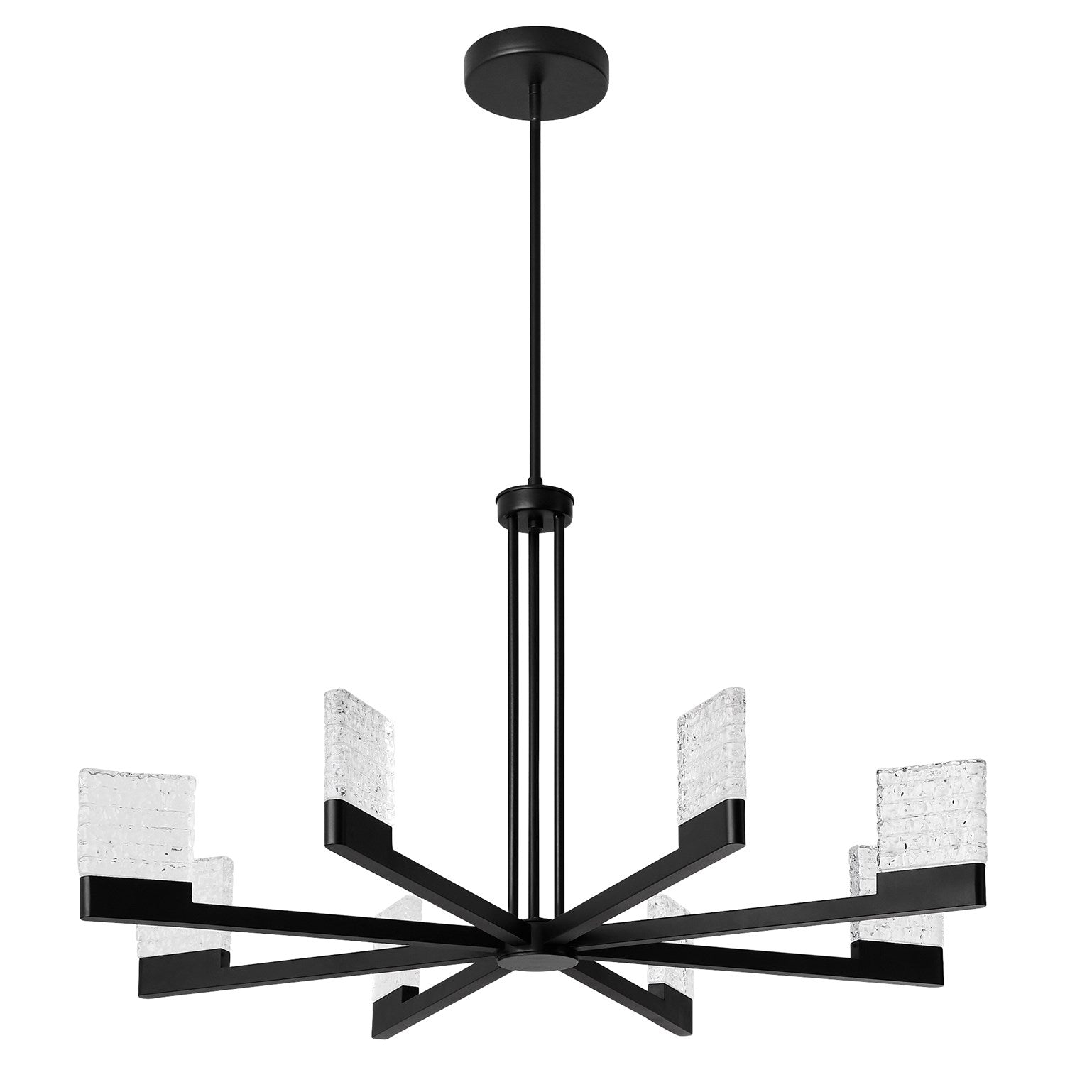 36X20.25 Chandelier Black by Oxygen Lighting