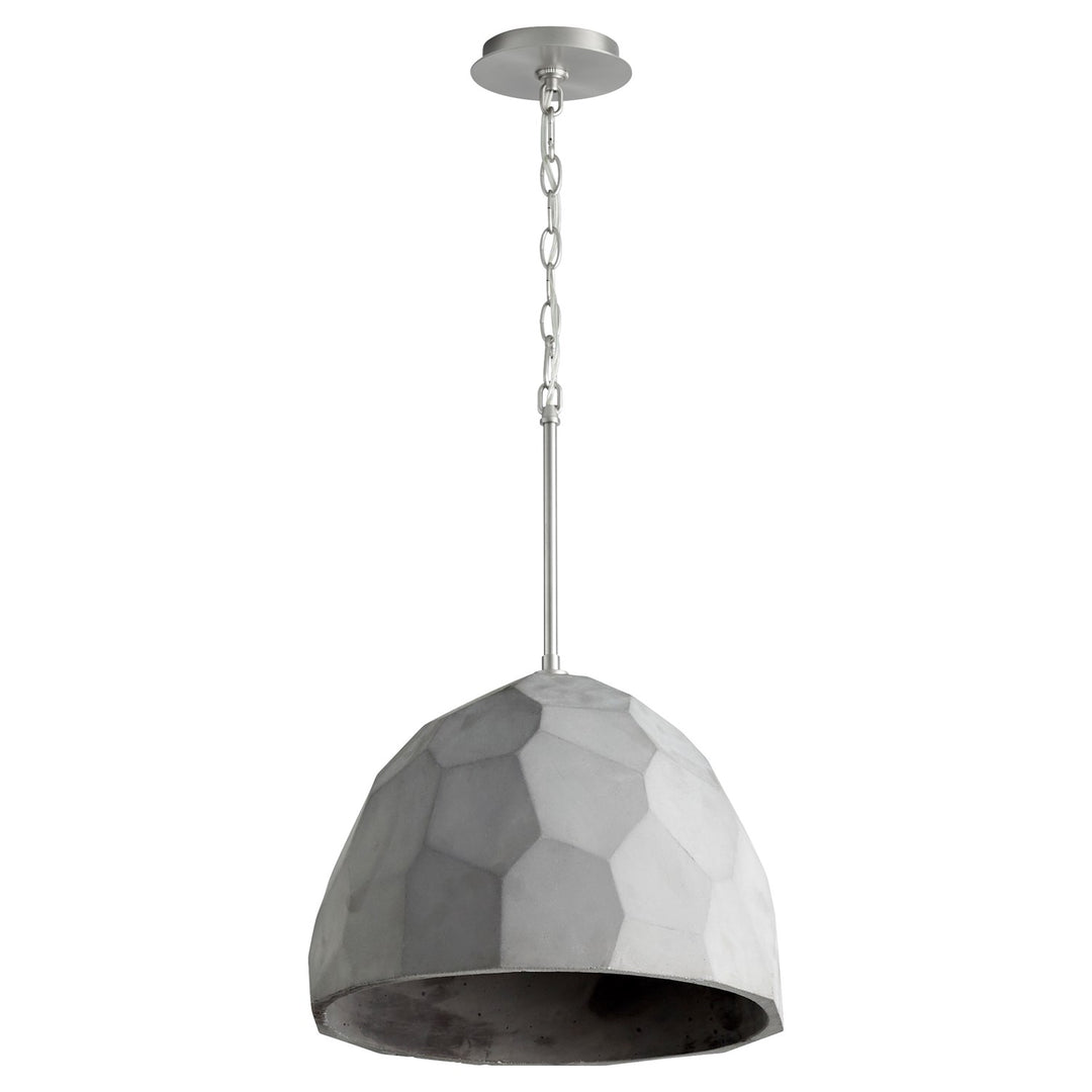 16X12 Pendant Grey Satin Nickel by Oxygen Lighting