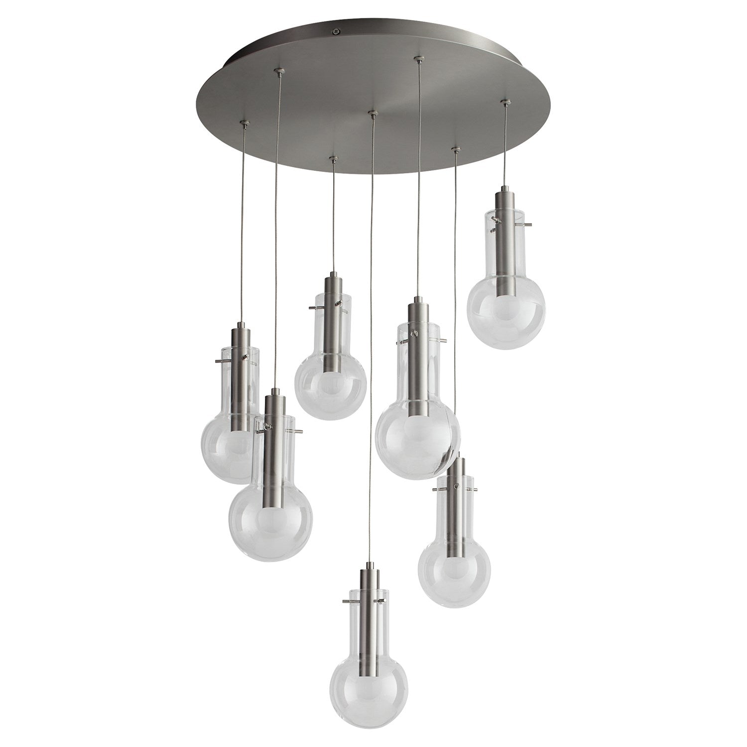 18X8.25 Pendant Satin Nickel by Oxygen Lighting