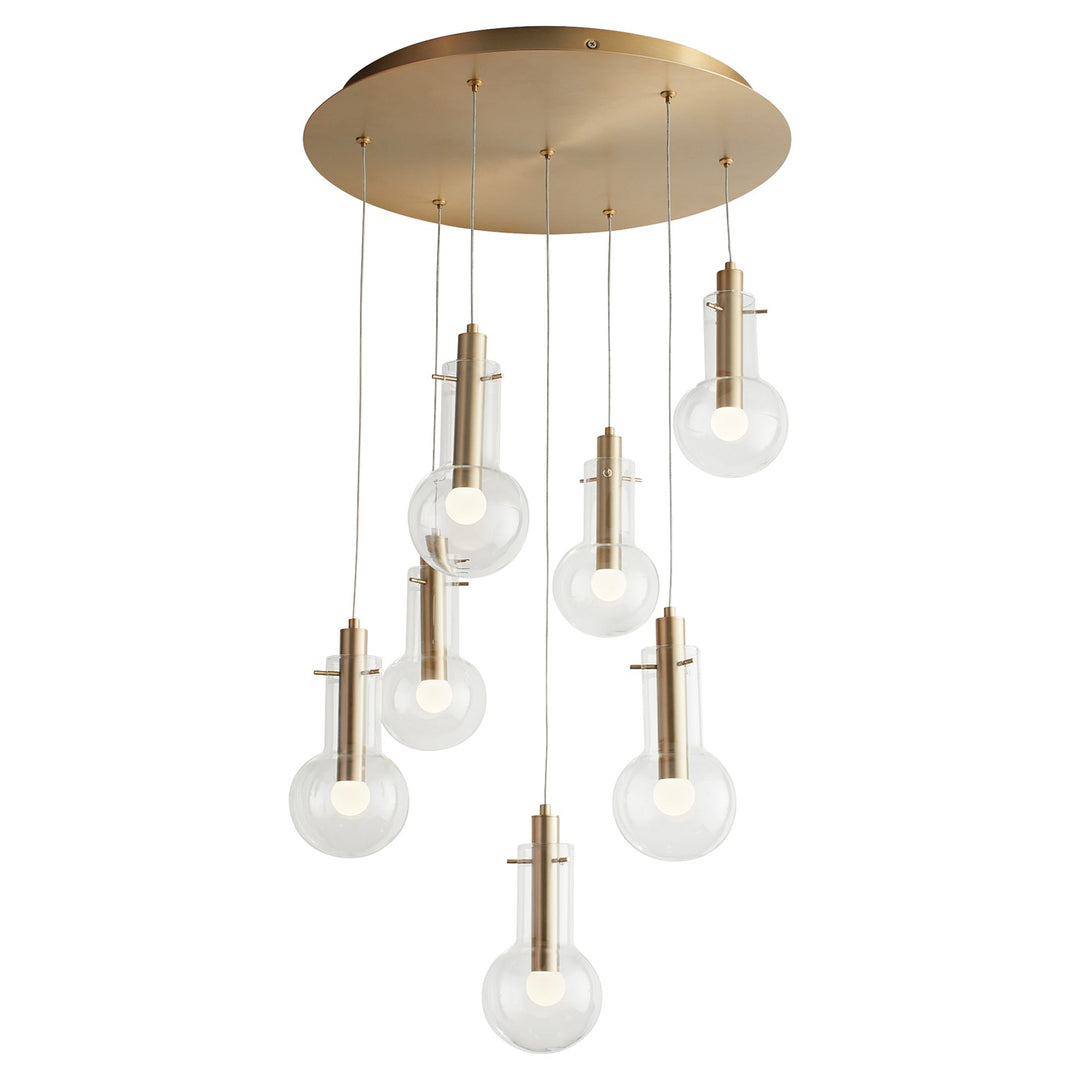 18X8.25 Pendant Aged Brass