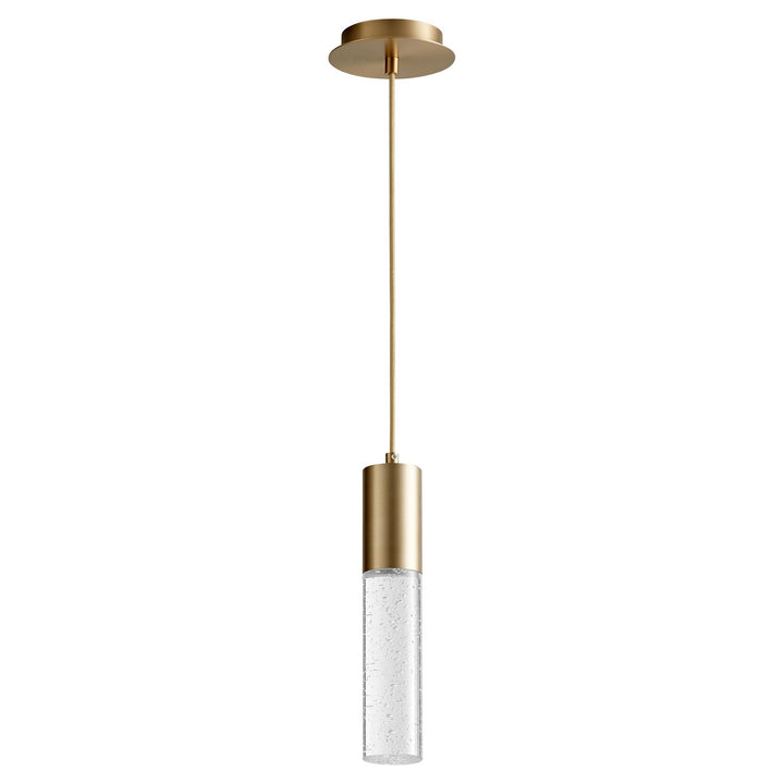 2.75X13.375 Pendant Aged Brass by Oxygen Lighting