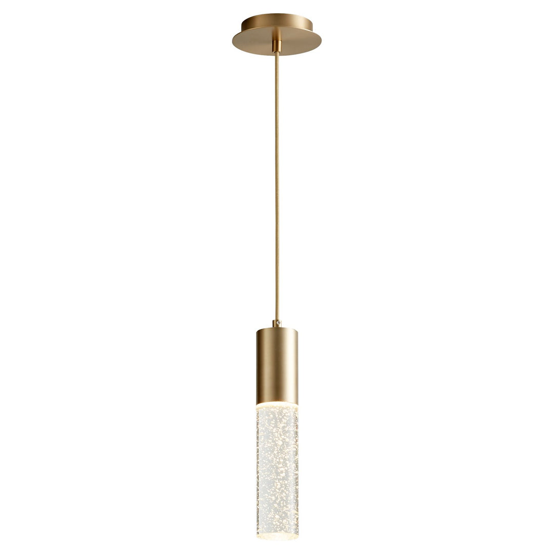 2.75X13.375 Pendant Aged Brass