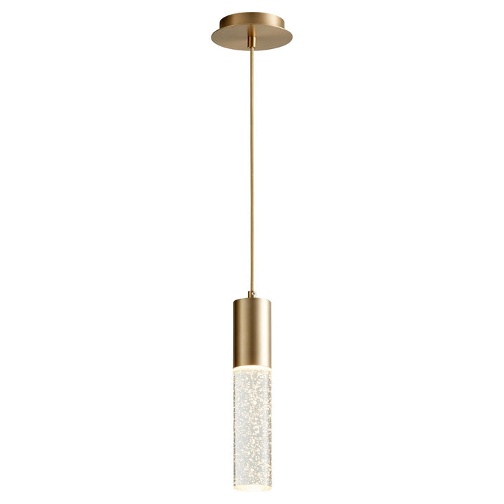 2.75X13.375 Pendant Aged Brass