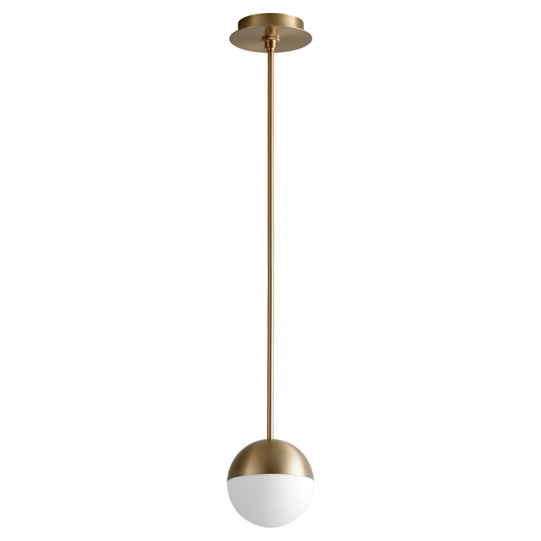 6X8 Pendant Aged Brass by Oxygen Lighting