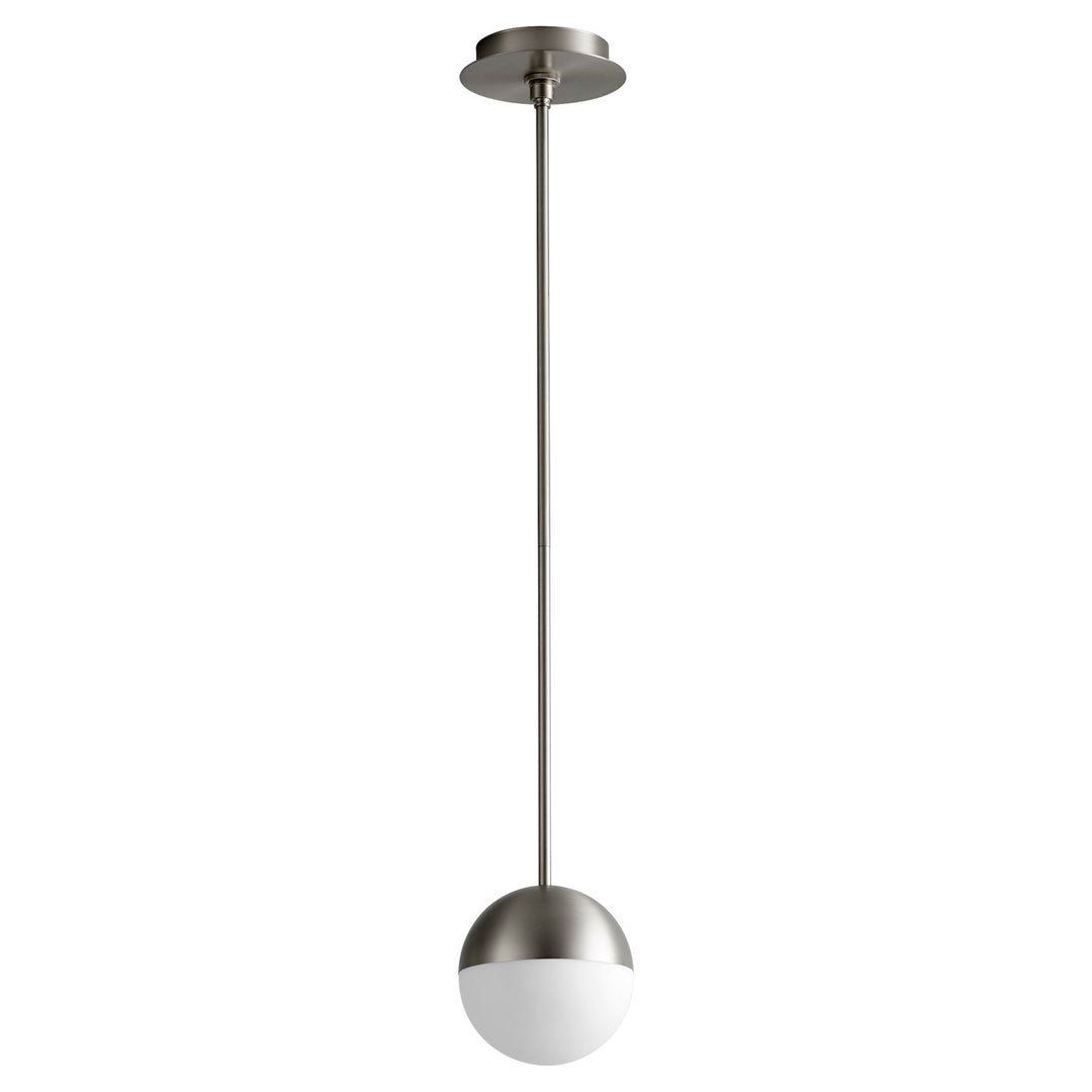 6X8 Pendant Satin Nickel by Oxygen Lighting