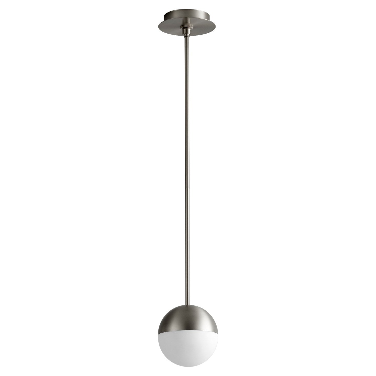 6X8 Pendant Satin Nickel by Oxygen Lighting