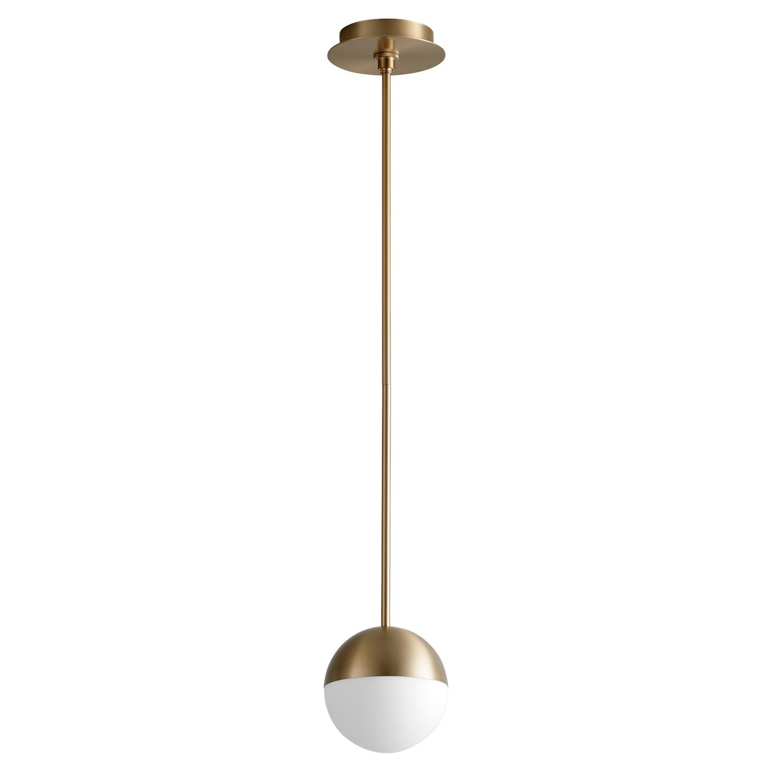 6X8 Pendant Aged Brass by Oxygen Lighting