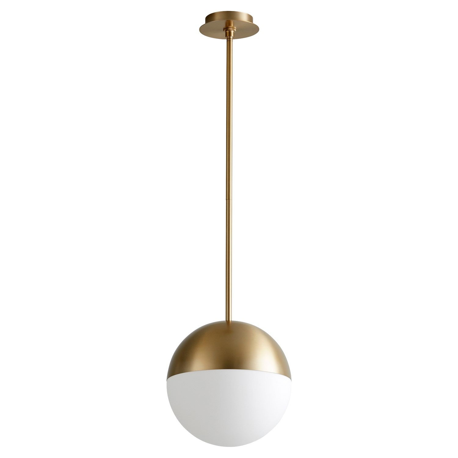 12X14 Pendant Aged Brass by Oxygen Lighting