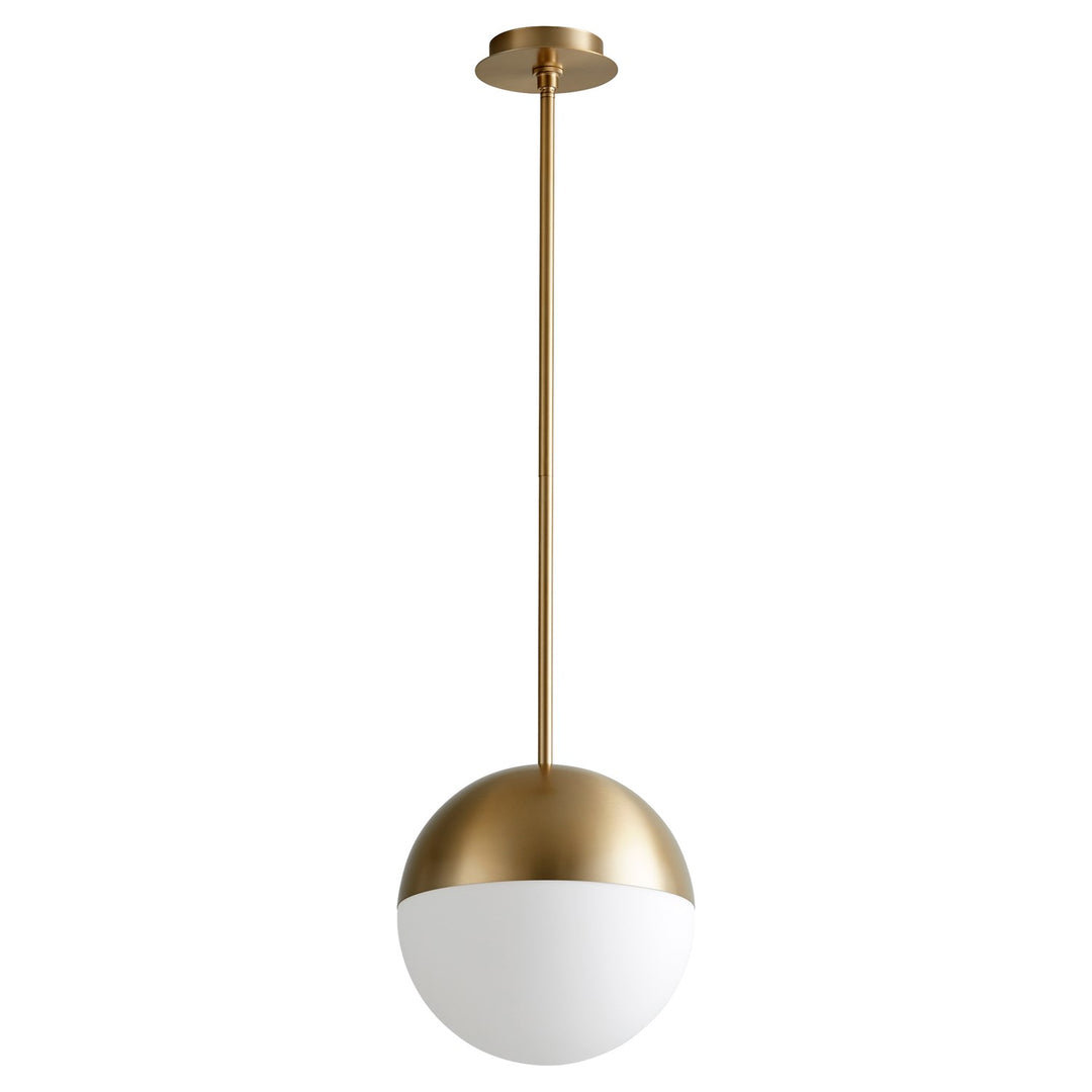 12X14 Pendant Aged Brass by Oxygen Lighting
