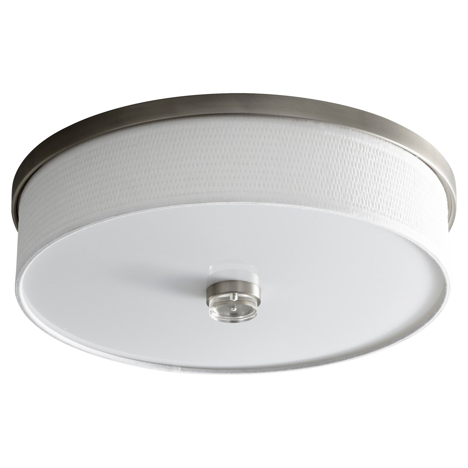 14.5X5.25 Ceiling Mount Satin Nickel White Grass by Oxygen Lighting