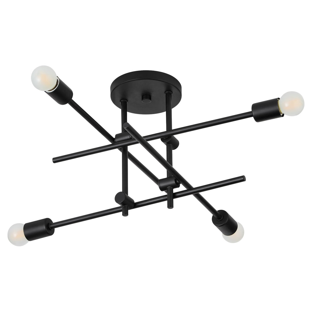 30.25X11 Flush Mount Black by Oxygen Lighting