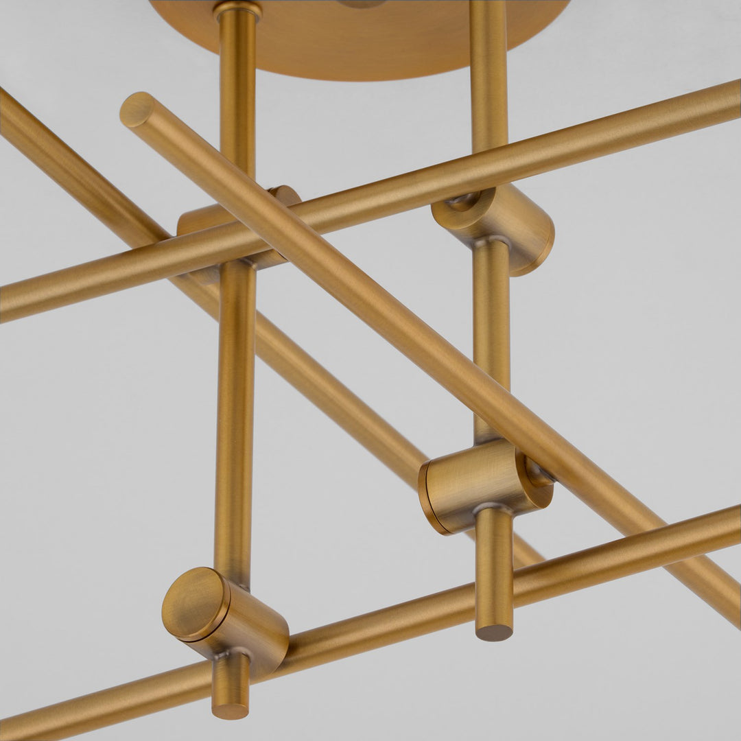 30.25X11 Flush Mount Brushed Brass