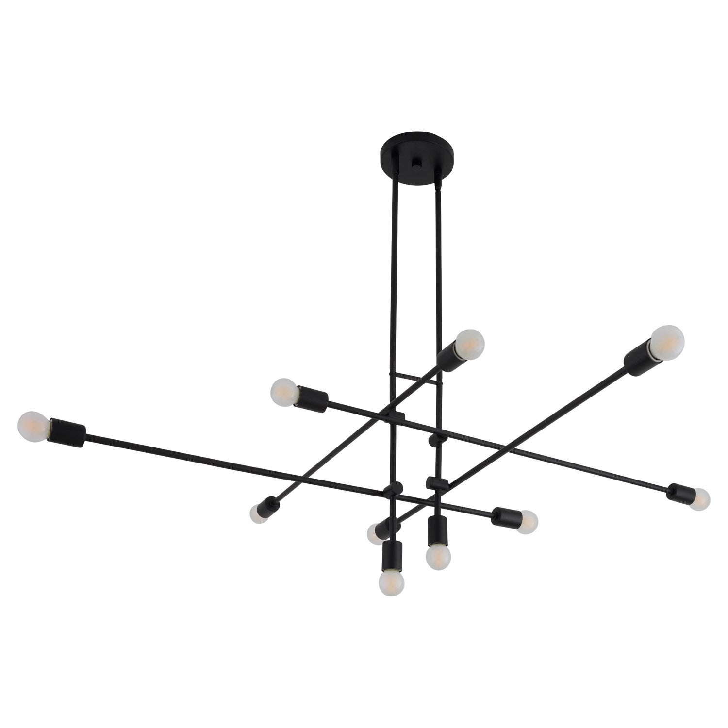 60X18.5 Chandelier Black by Oxygen Lighting