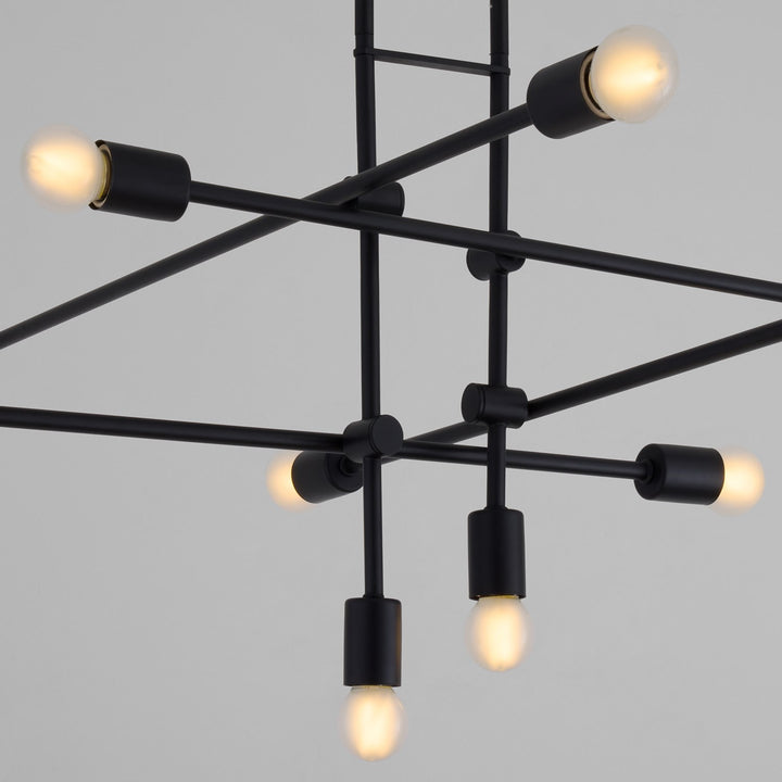 60X18.5 Chandelier Black