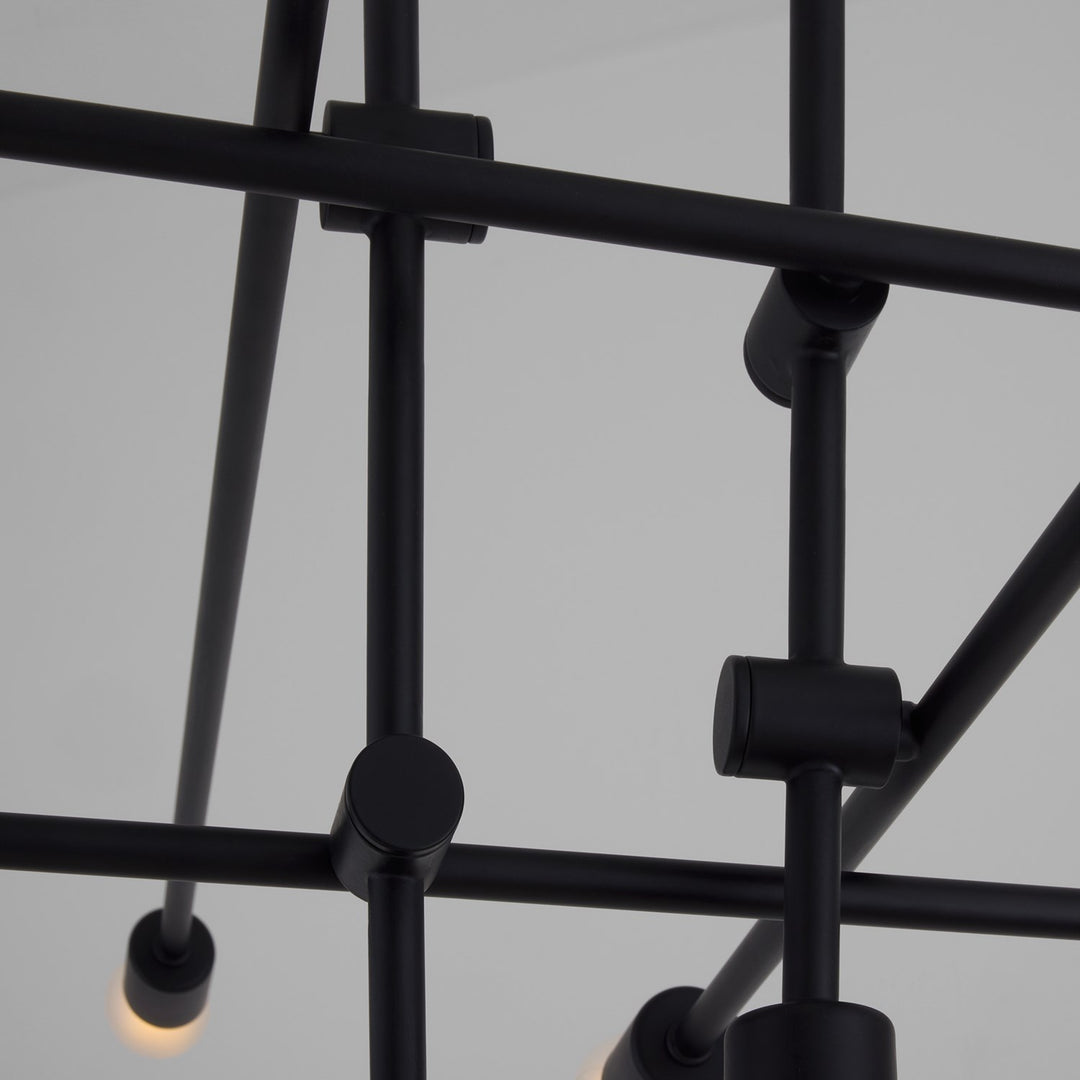 60X18.5 Chandelier Black