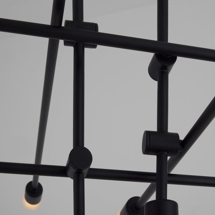 60X18.5 Chandelier Black