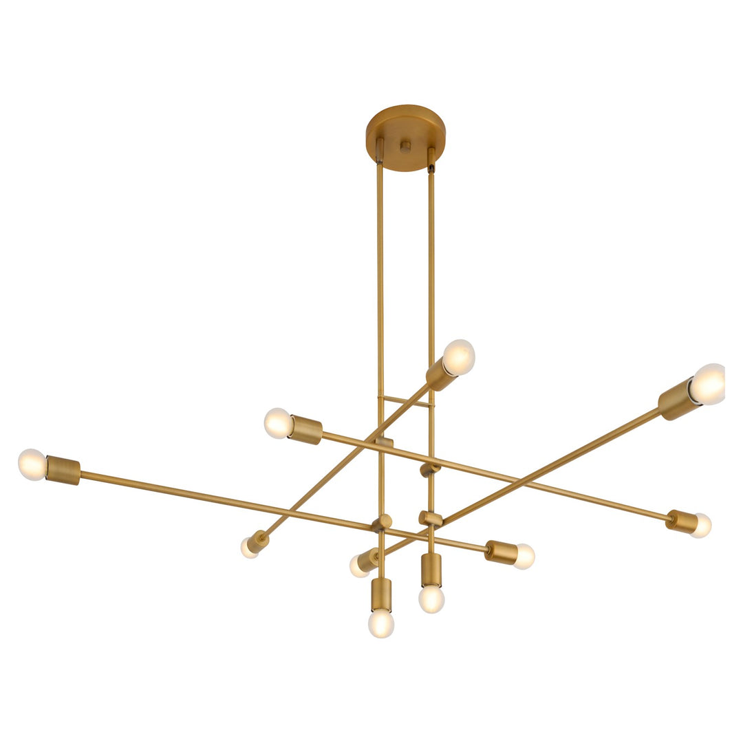 60X18.5 Chandelier Brushed Brass