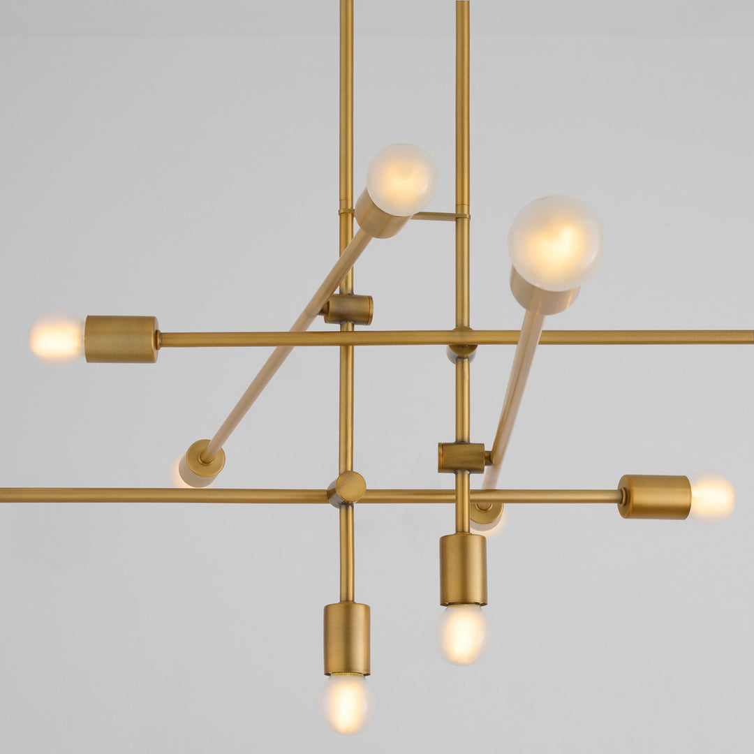 60X18.5 Chandelier Brushed Brass