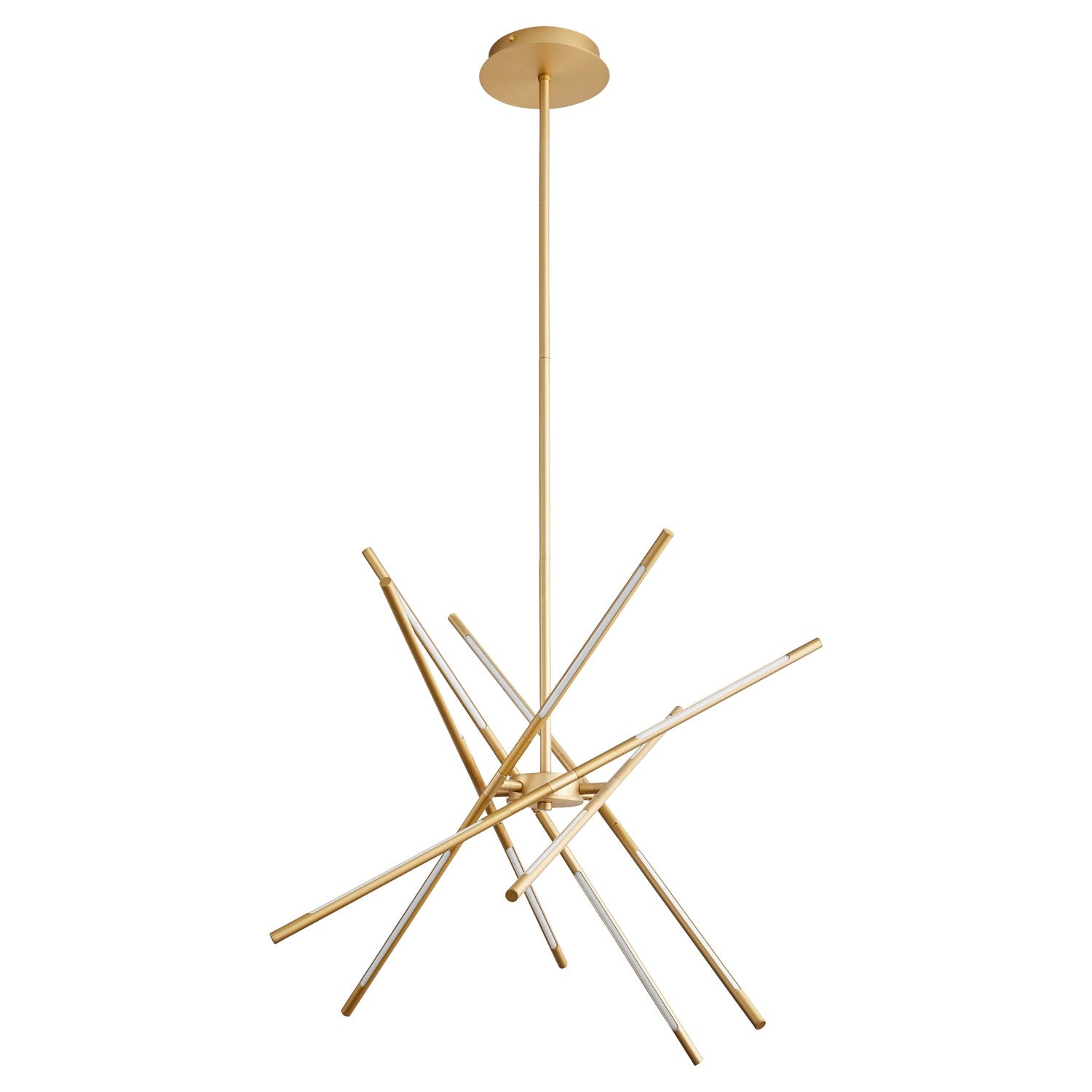 X Pendant Aged Brass by Oxygen Lighting