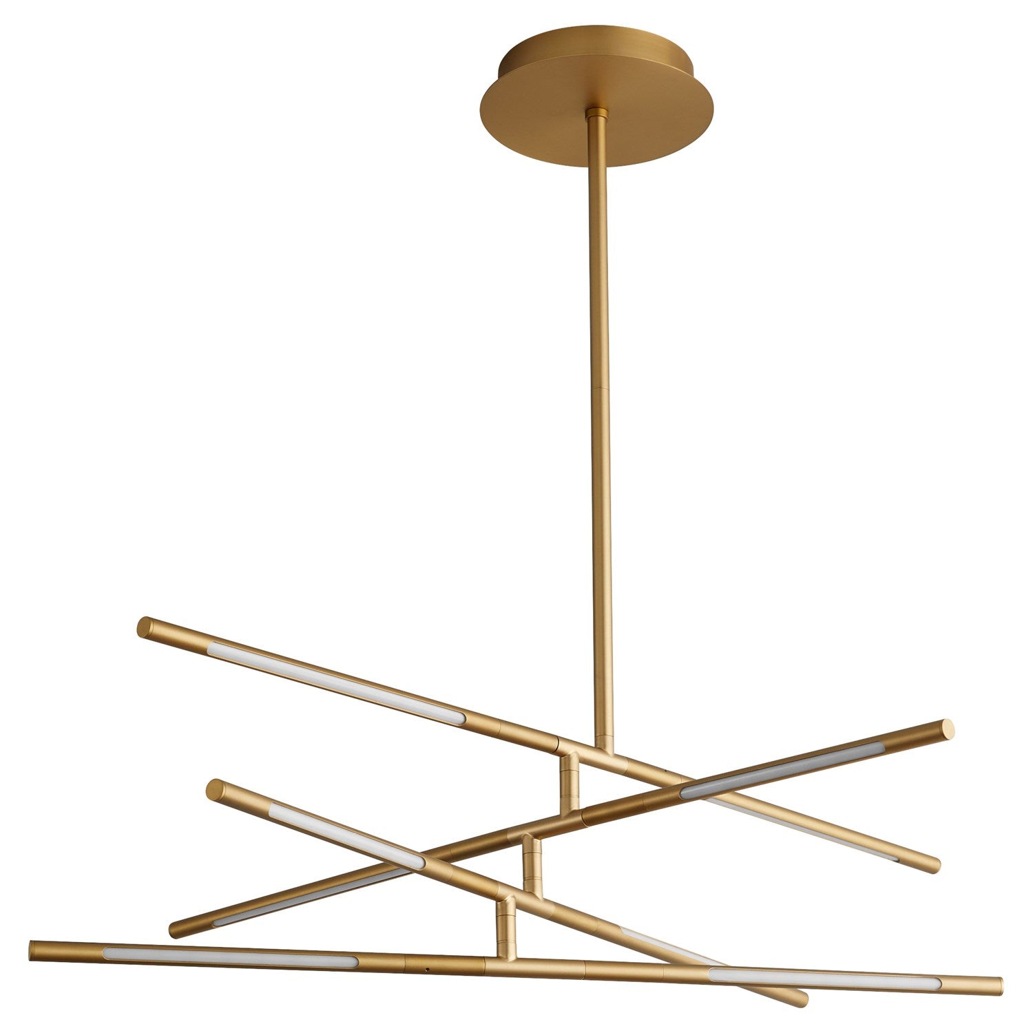 36.25X9 Pendant Aged Brass by Oxygen Lighting