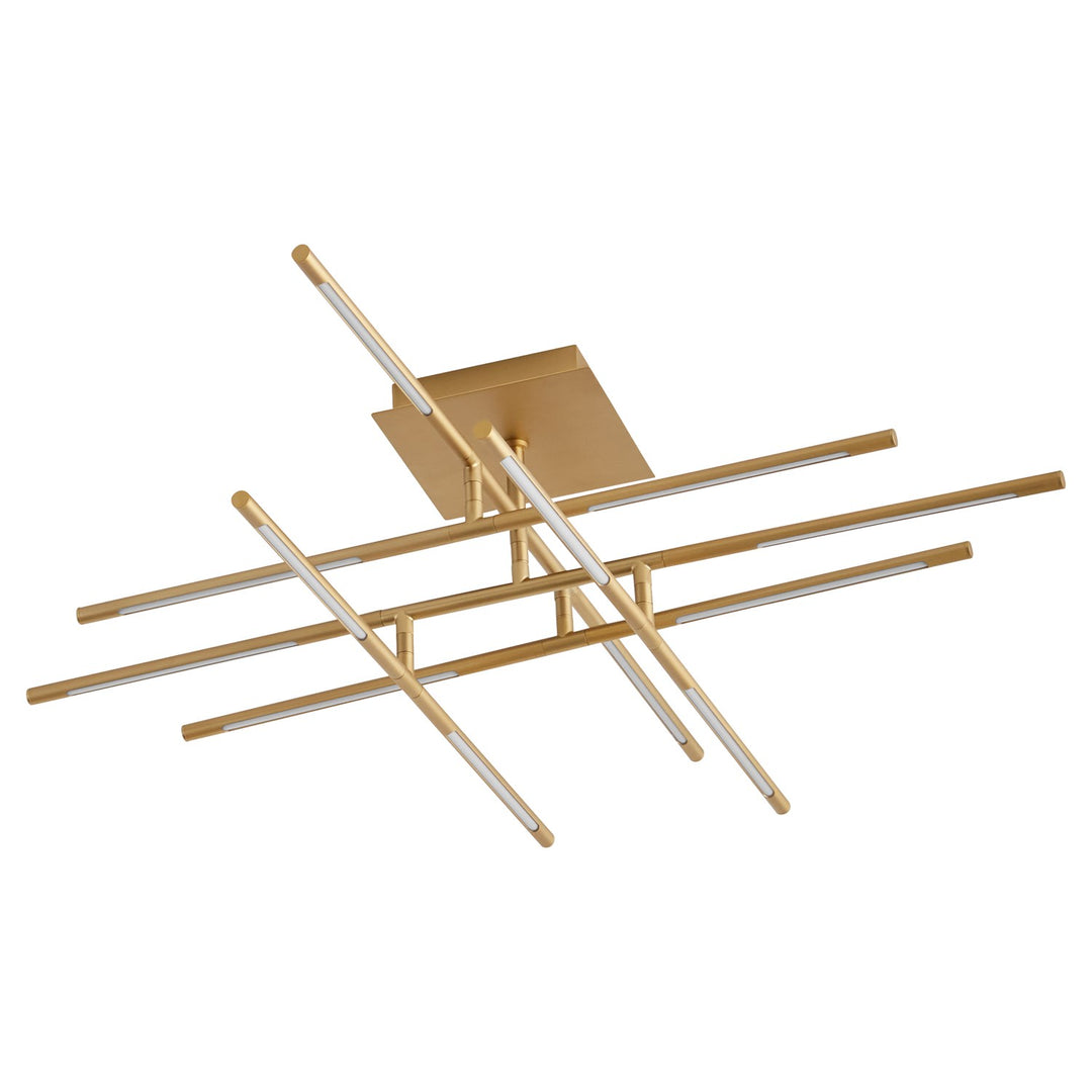 37.75X10 Ceiling Mount Aged Brass by Oxygen Lighting